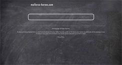 Desktop Screenshot of mallorca-horses.com